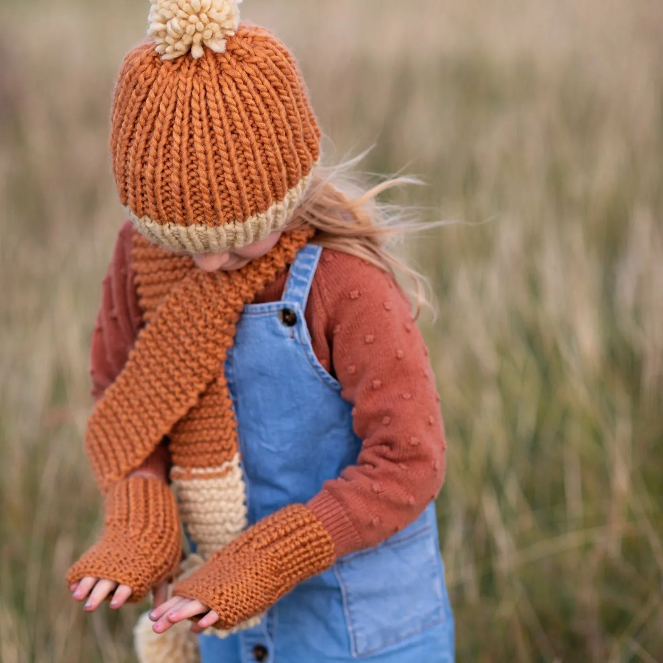 Acorn Kids: Traveller Chunky Scarf Caramel