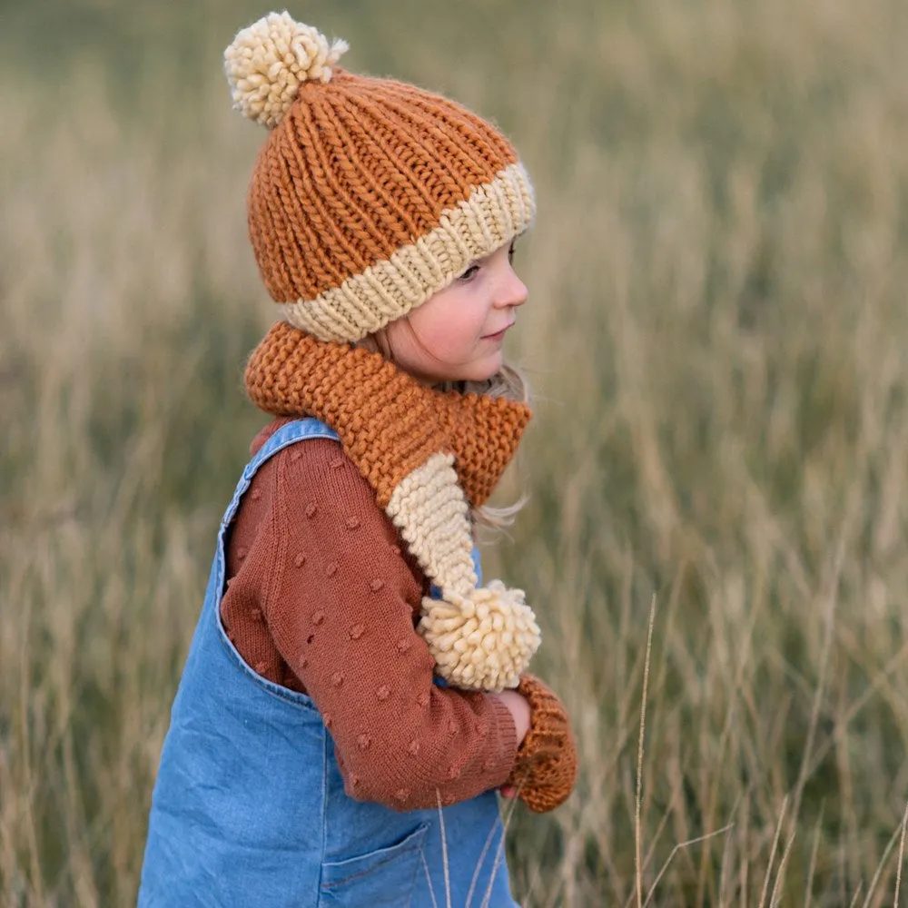 Acorn Kids: Traveller Chunky Scarf Caramel