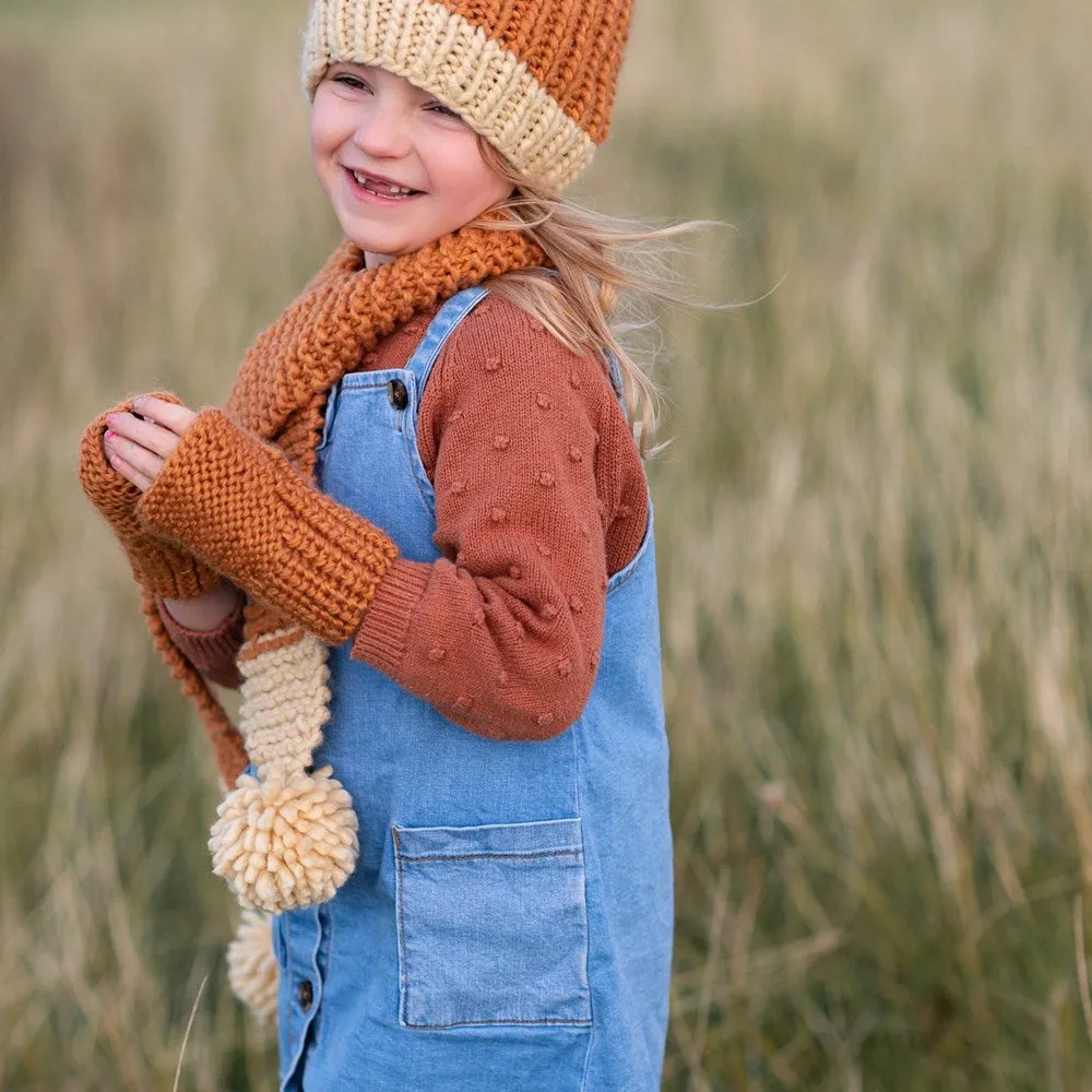 Acorn Kids: Traveller Chunky Scarf Caramel