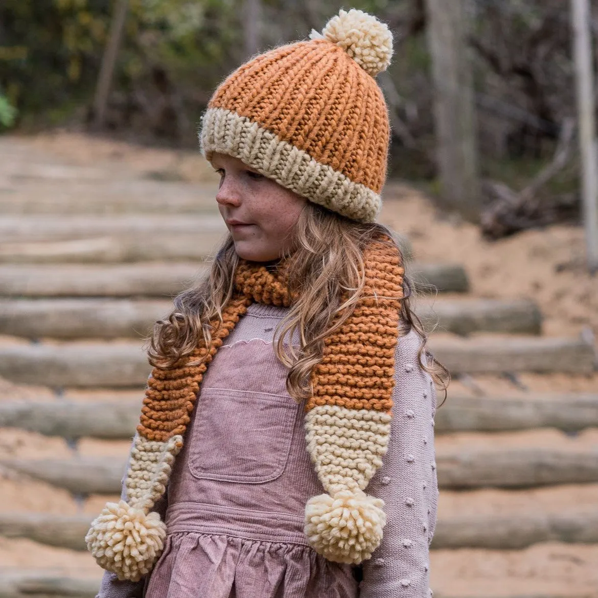 Acorn Kids: Traveller Chunky Scarf Caramel