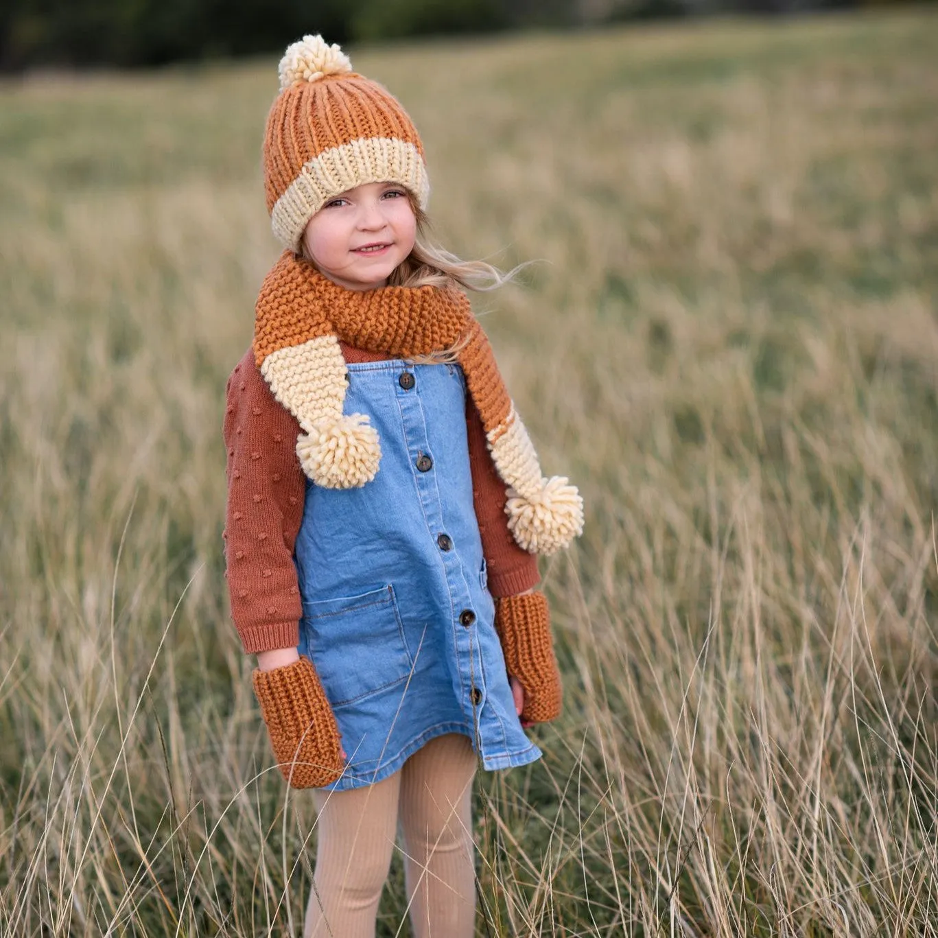 Acorn Kids: Traveller Chunky Scarf Caramel