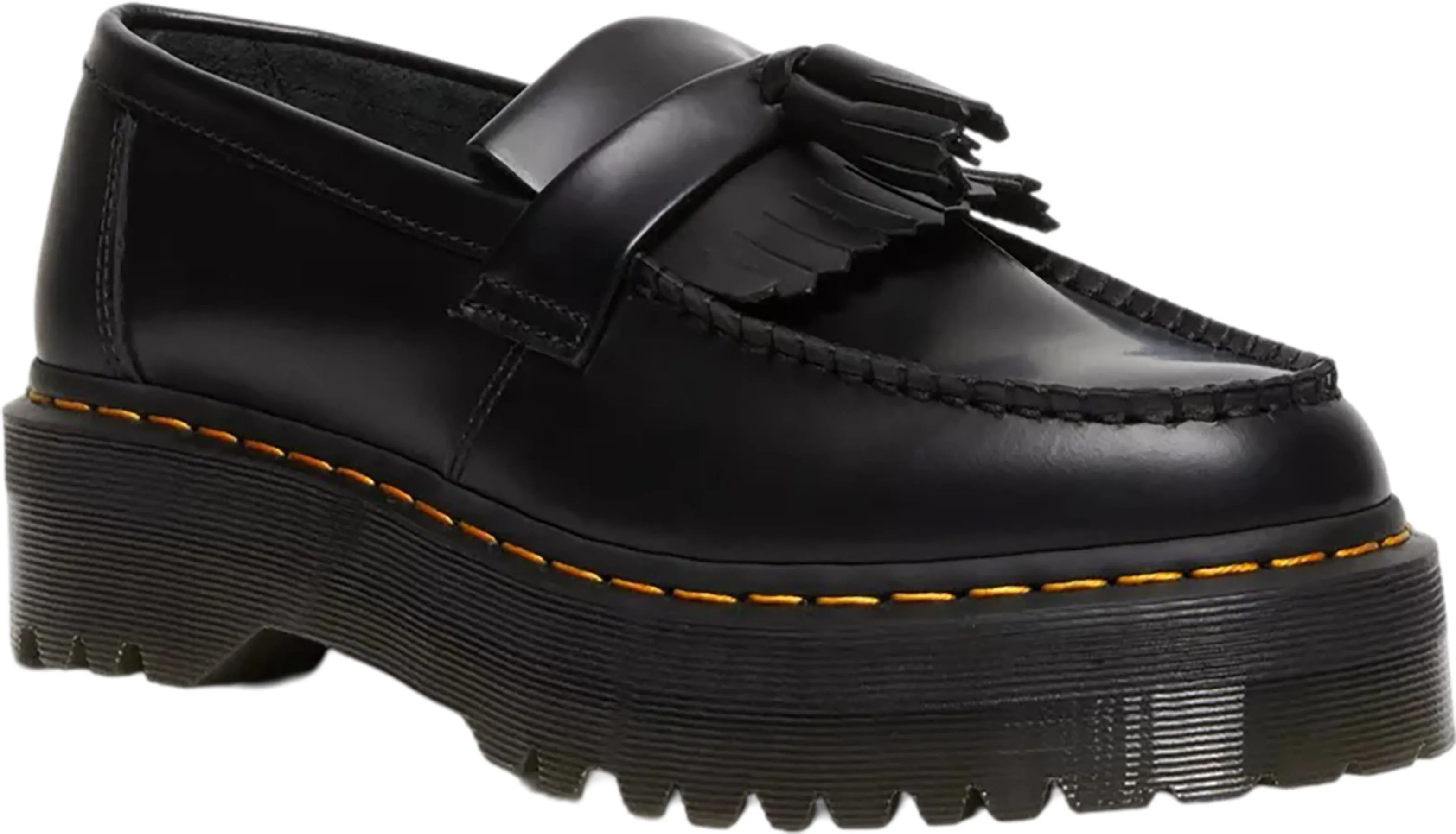 Adrian Leather Platform Tassel Loafers - Unisex|-|Mocassins à pampilles et plateforme en cuir Adrian - Unisexe