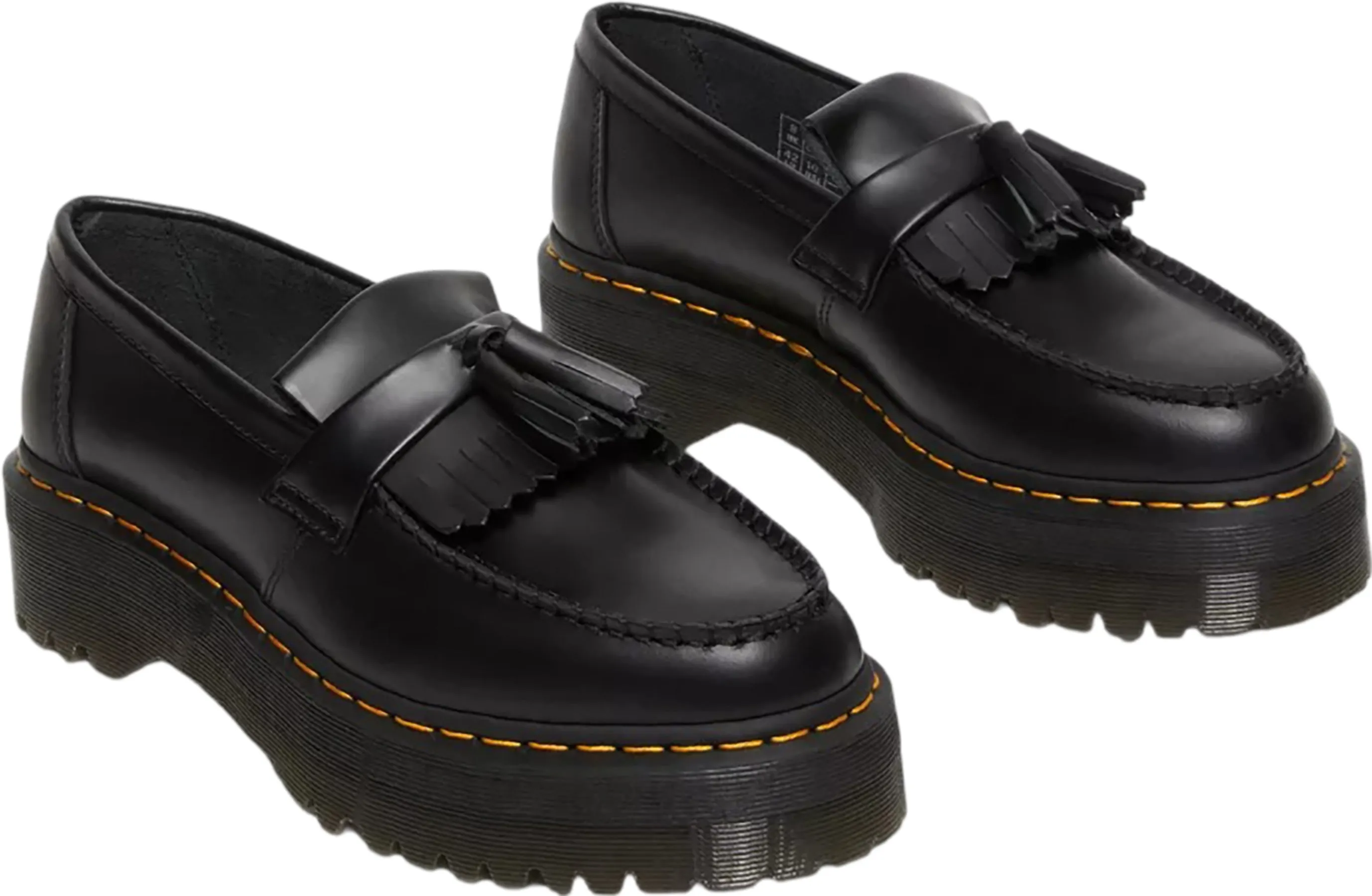 Adrian Leather Platform Tassel Loafers - Unisex|-|Mocassins à pampilles et plateforme en cuir Adrian - Unisexe