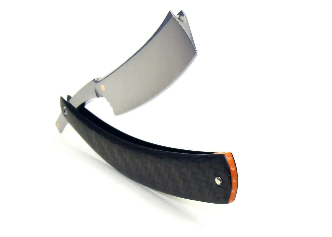 Alex Jacques Custom 7/8" Straight Razor With Twill Weave Carbon Fiber Scales