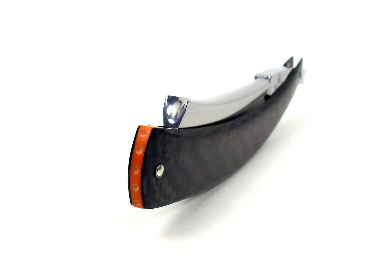 Alex Jacques Custom 7/8" Straight Razor With Twill Weave Carbon Fiber Scales