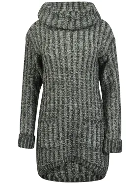 Amara Reya Cocoon charcoal jumper dress