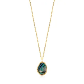 Ania Haie Gold Tidal Abalone Necklace