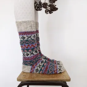 Annika Fair Isle Knitted Socks