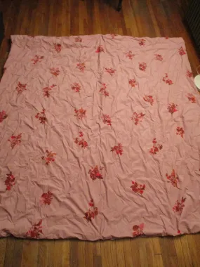 ANTHROLOPOLOGIE QUEEN QUILT Blanket Throw Bedspread Cover Bedroom BUTTERFLY FLOWER