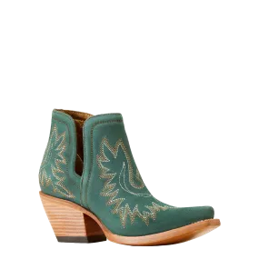 Ariat Ladies Dixon Western Poseidon Suede Green Snip Toe Boot 10046866