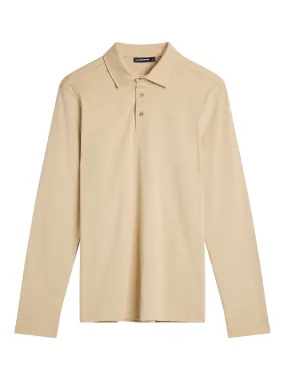 Asher Long Sleeve Polo / Safari Beige