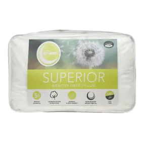 Bambi Microfibre- Superior Memory Microfibre Medium Profile Pillow