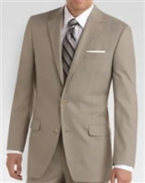 Baroni Sharkskin Tan Suit Modern Fit