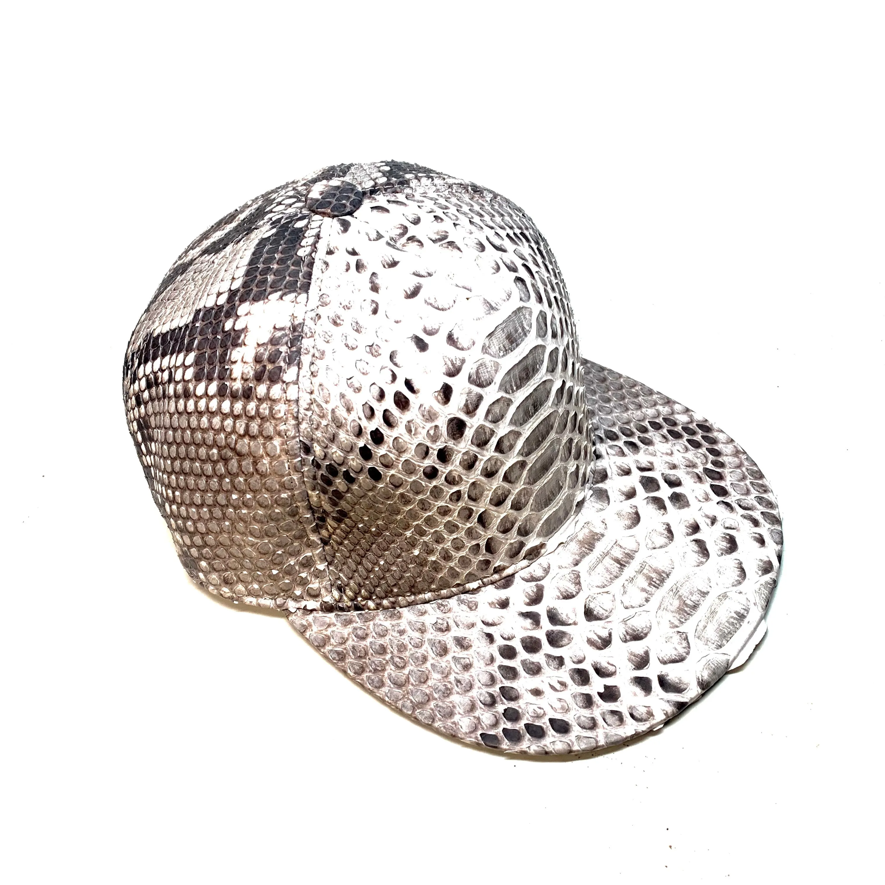 Barya Newyork All-Over Natural Python Strap-Back Hat