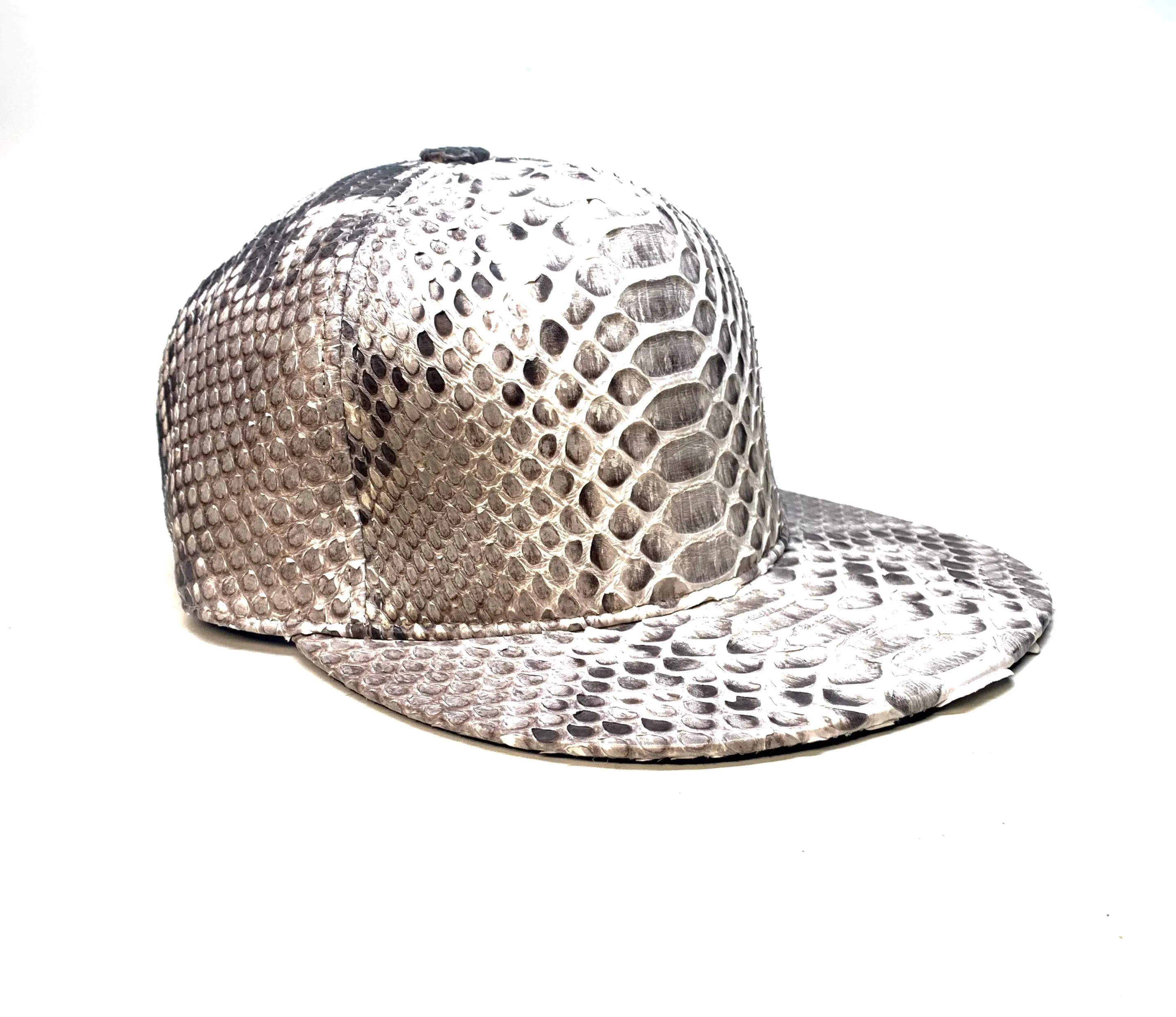 Barya Newyork All-Over Natural Python Strap-Back Hat