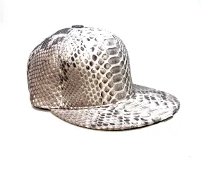 Barya Newyork All-Over Natural Python Strap-Back Hat