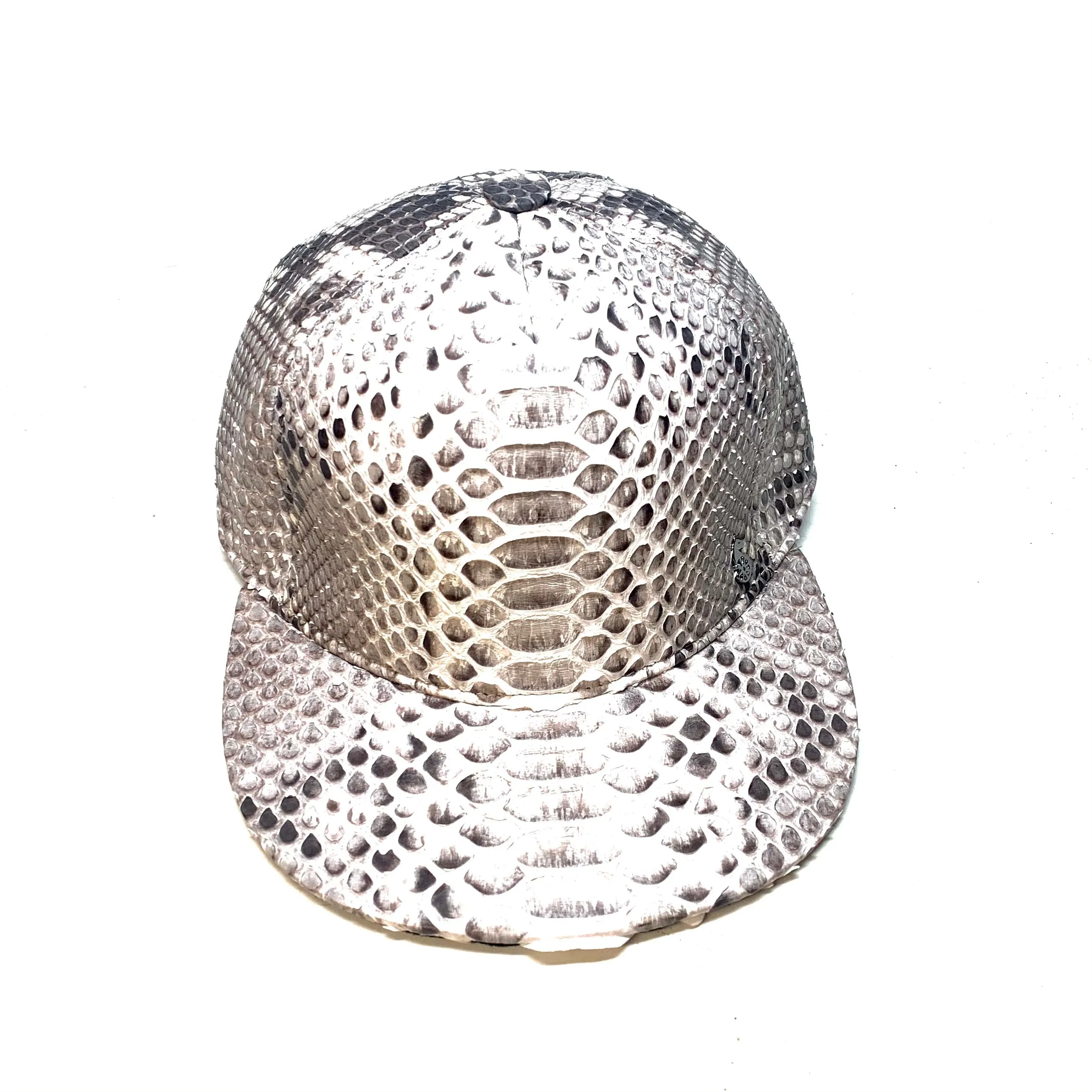 Barya Newyork All-Over Natural Python Strap-Back Hat