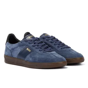 Boss Brandon Tennis Suede Men's Dark Blue Trainers