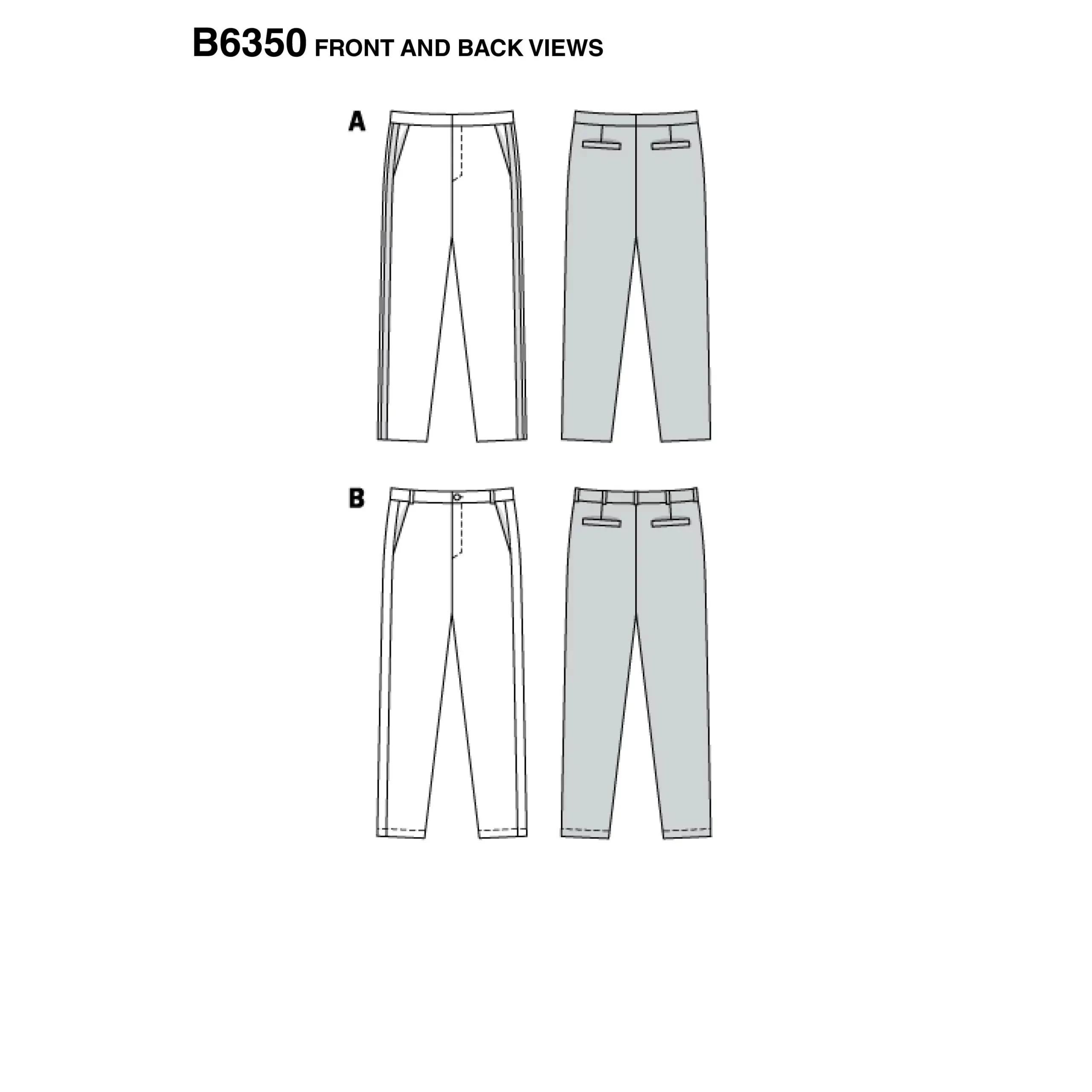 Burda Men's Trousers 6350