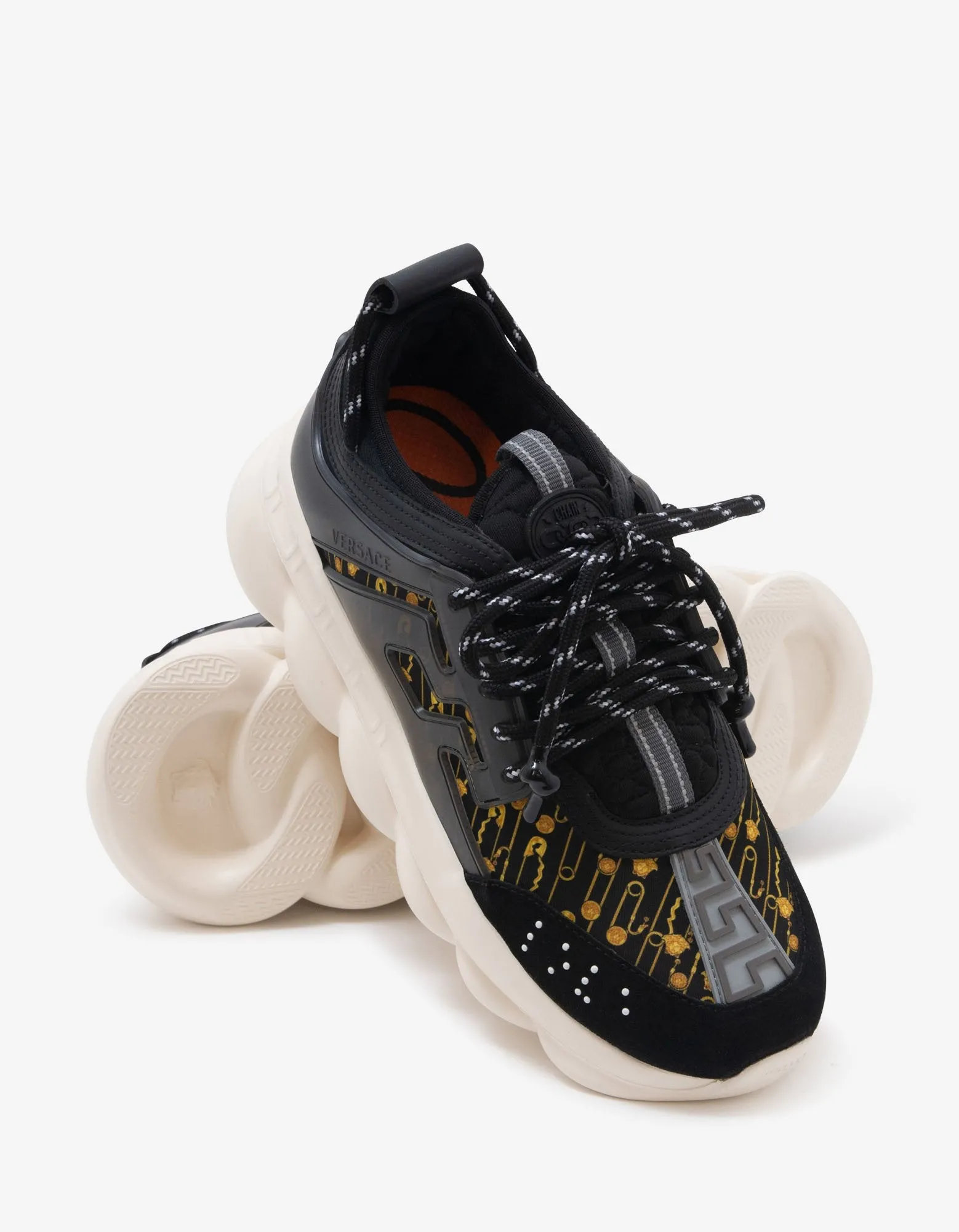 Chain Reaction Safety Pin Print Trainers