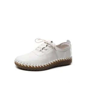 Comfortable Leather Soft Sole Lace-up Shoes