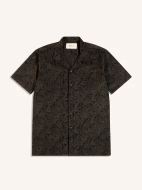 Crammond Shirt in Ink Japanese Paisley