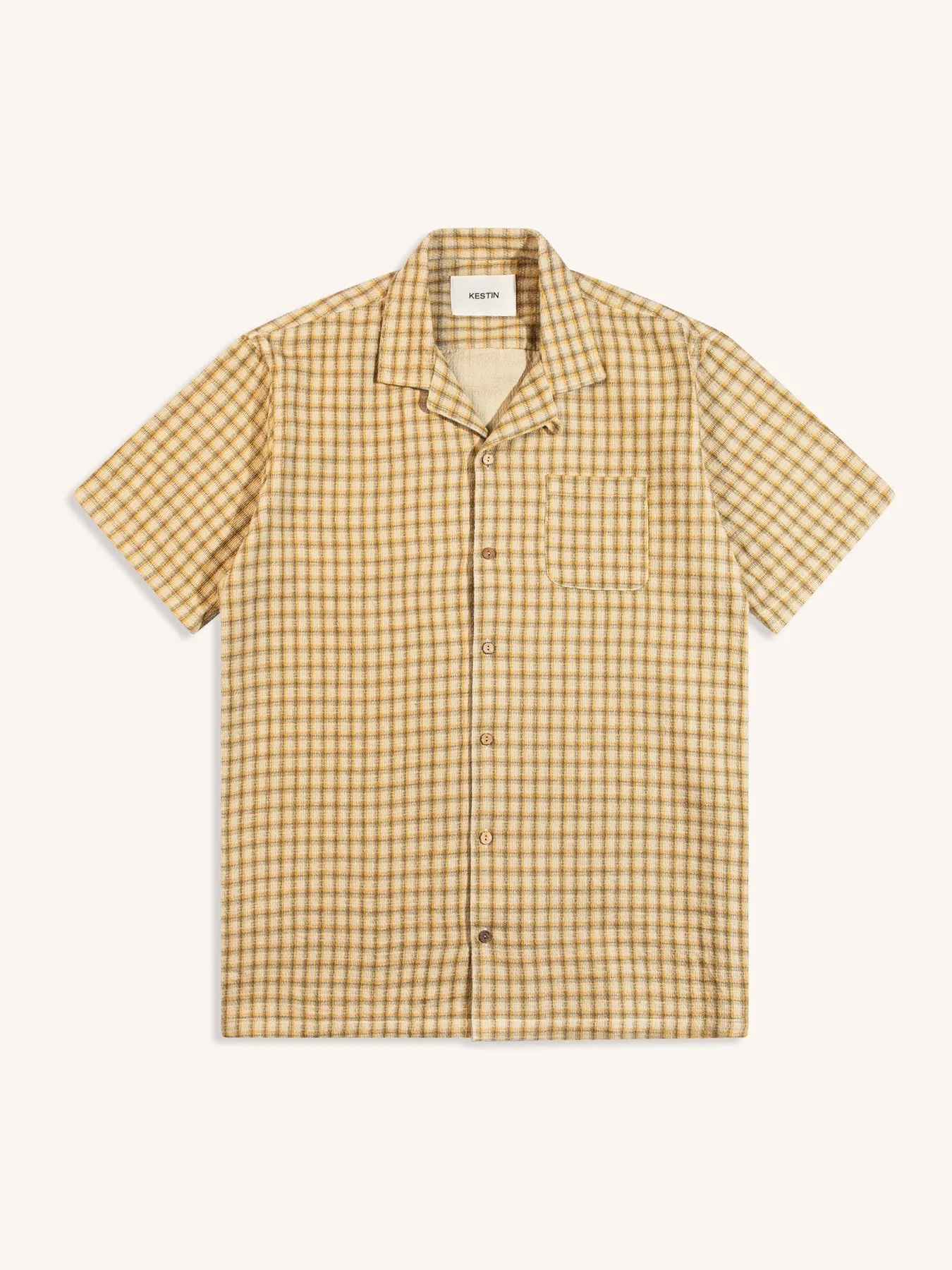 Crammond Shirt in Sand Japanese Check