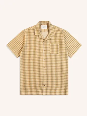 Crammond Shirt in Sand Japanese Check