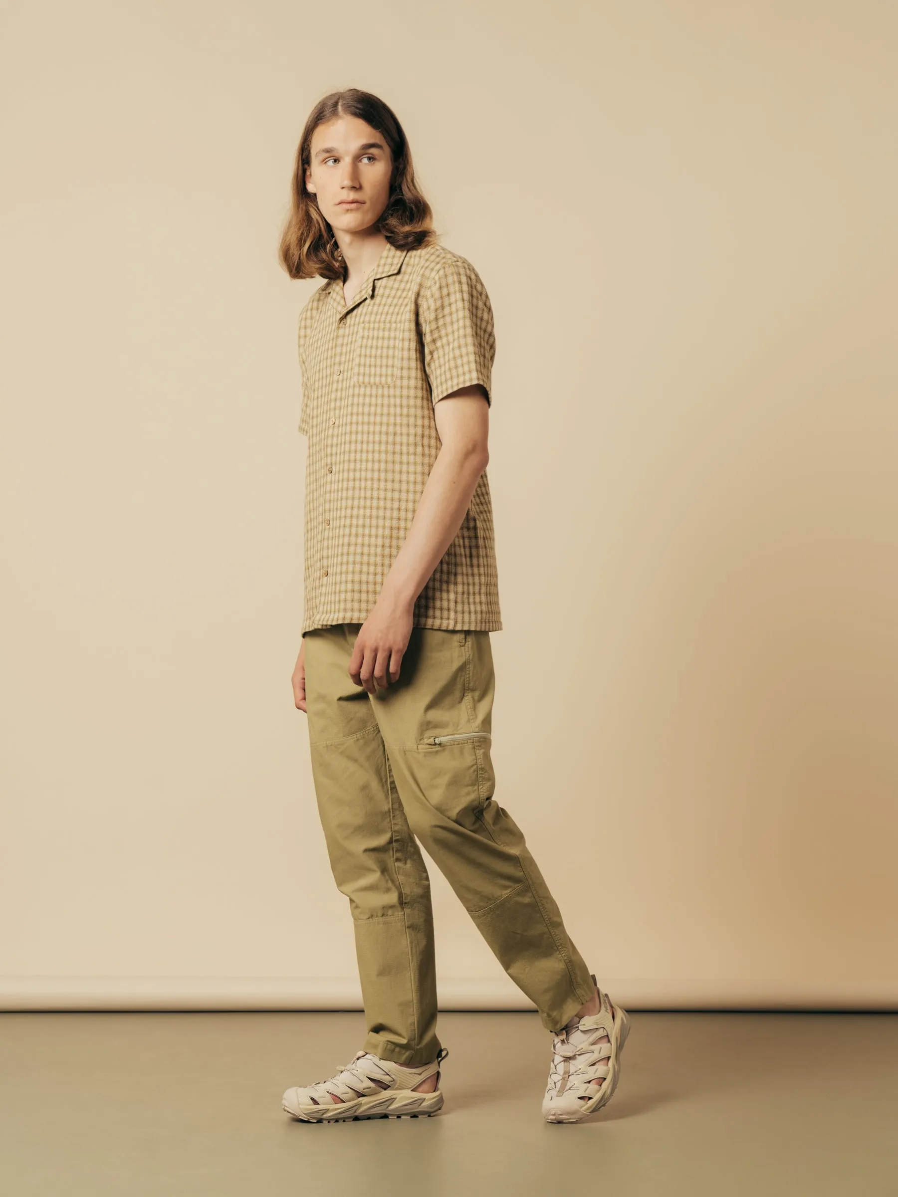 Crammond Shirt in Sand Japanese Check