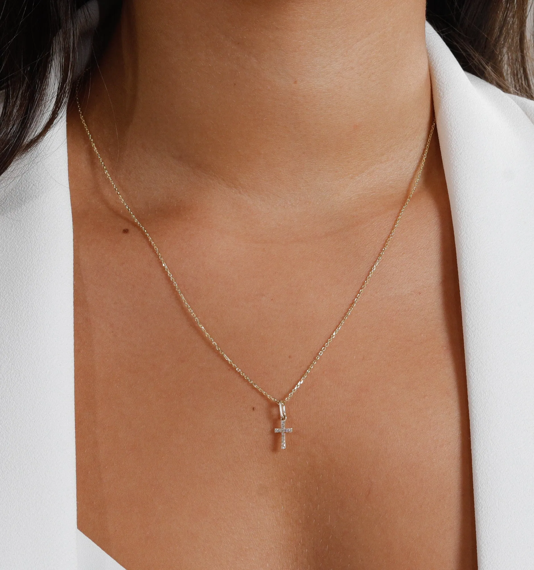 Cross Diamond Necklace