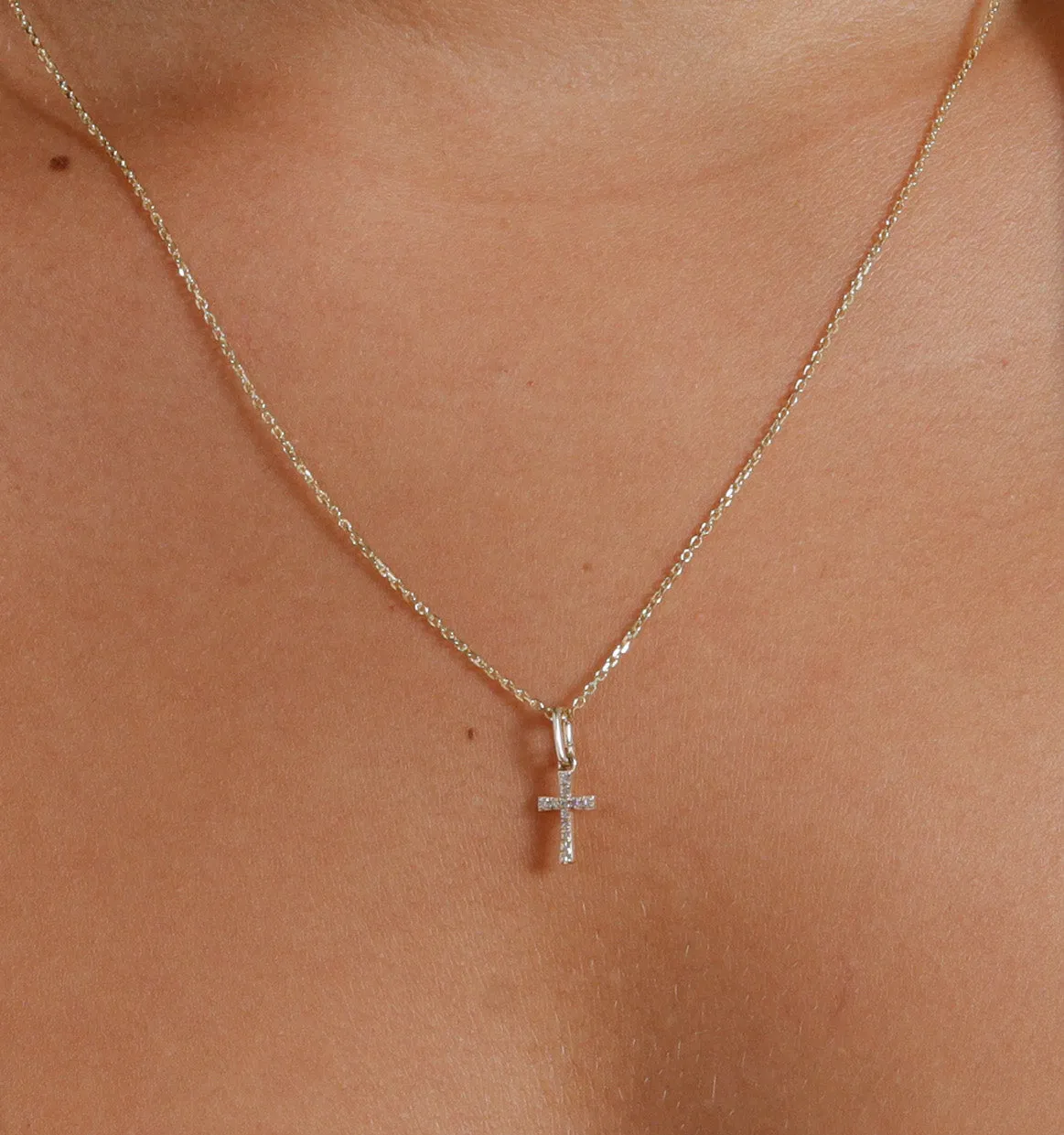 Cross Diamond Necklace