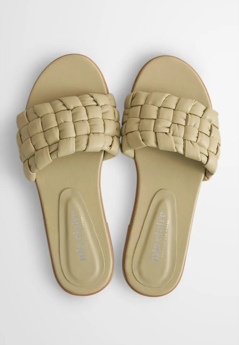 Cullen Soft Cushion Plaited Slide Sandals