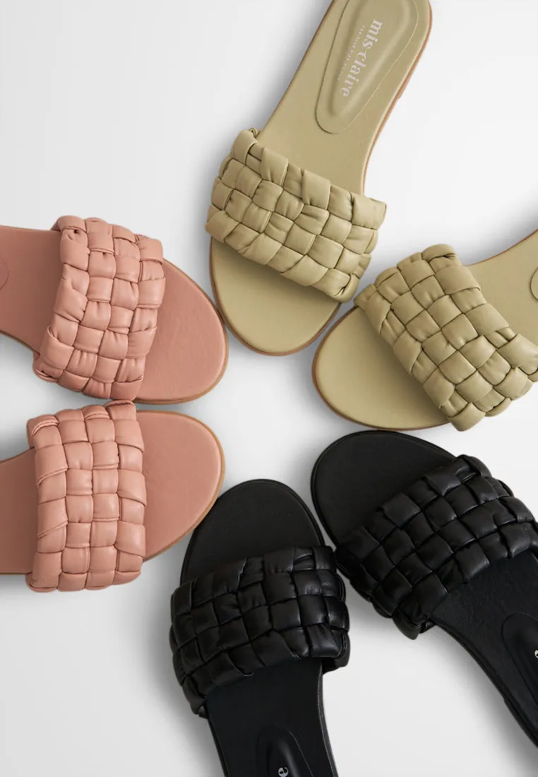 Cullen Soft Cushion Plaited Slide Sandals