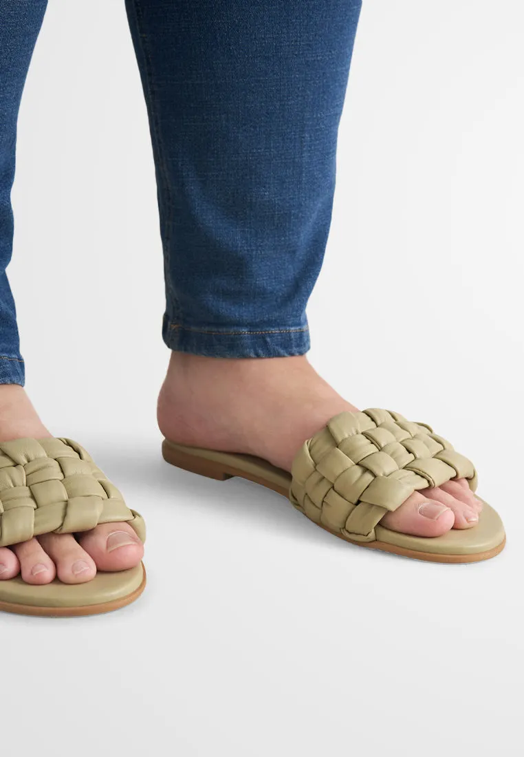 Cullen Soft Cushion Plaited Slide Sandals