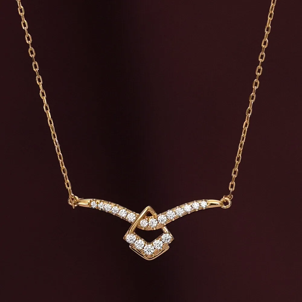 Dainty Minimalistic Diamond Mangalsutra | 18k Gold Vermeil