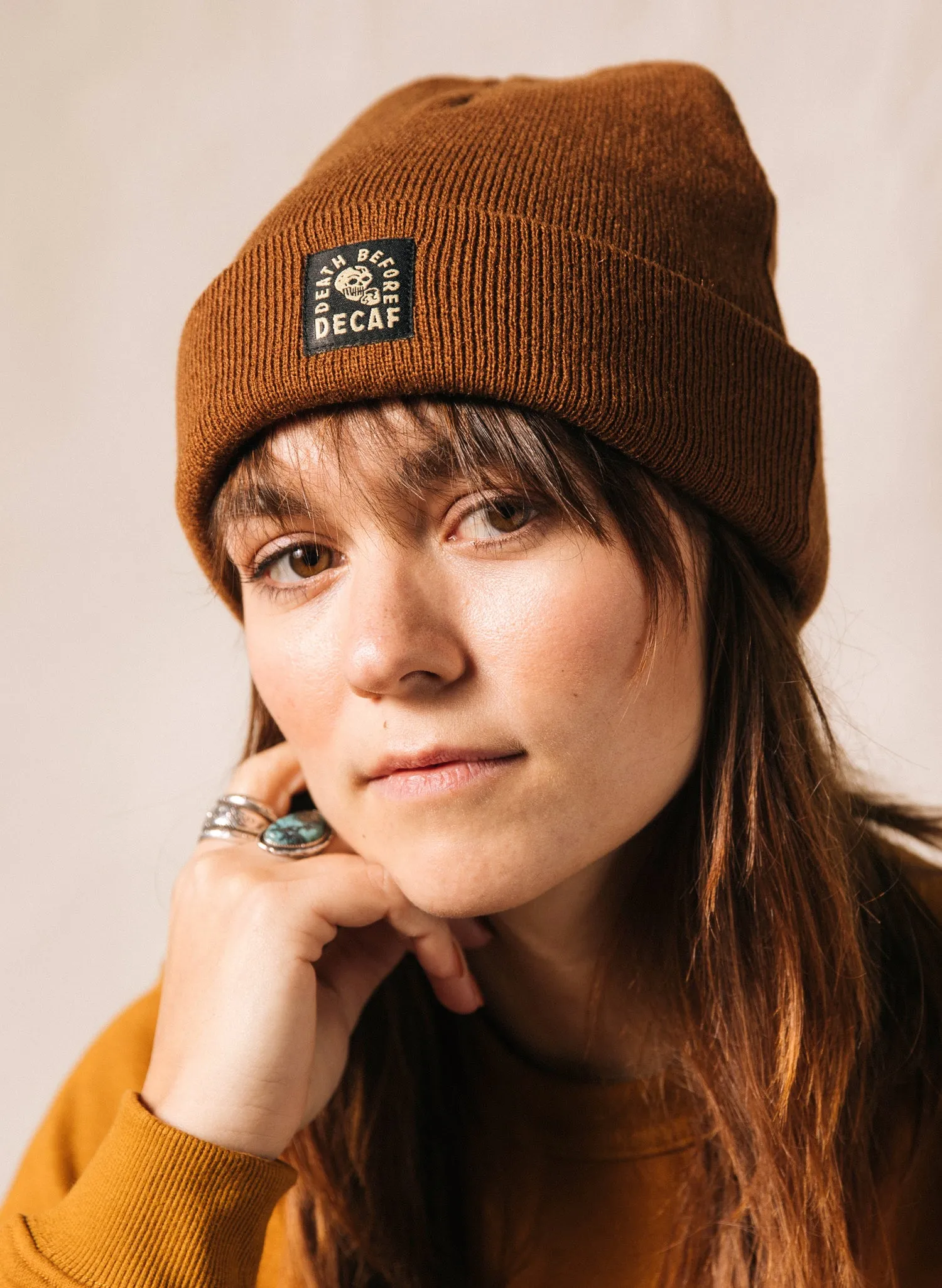 Death Before Decaf Beanie