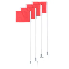 Deluxe Soccer Corner Flags Set w/ Springs