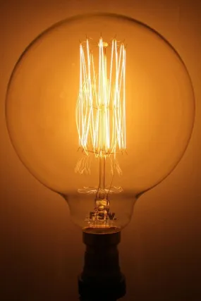 Edison E27 Squirrel Cage Filament G125 25W 2200K Bulb