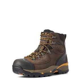 Endeavor 6 inch Soft-Toe Waterproof Work Boot Chocolate Brown