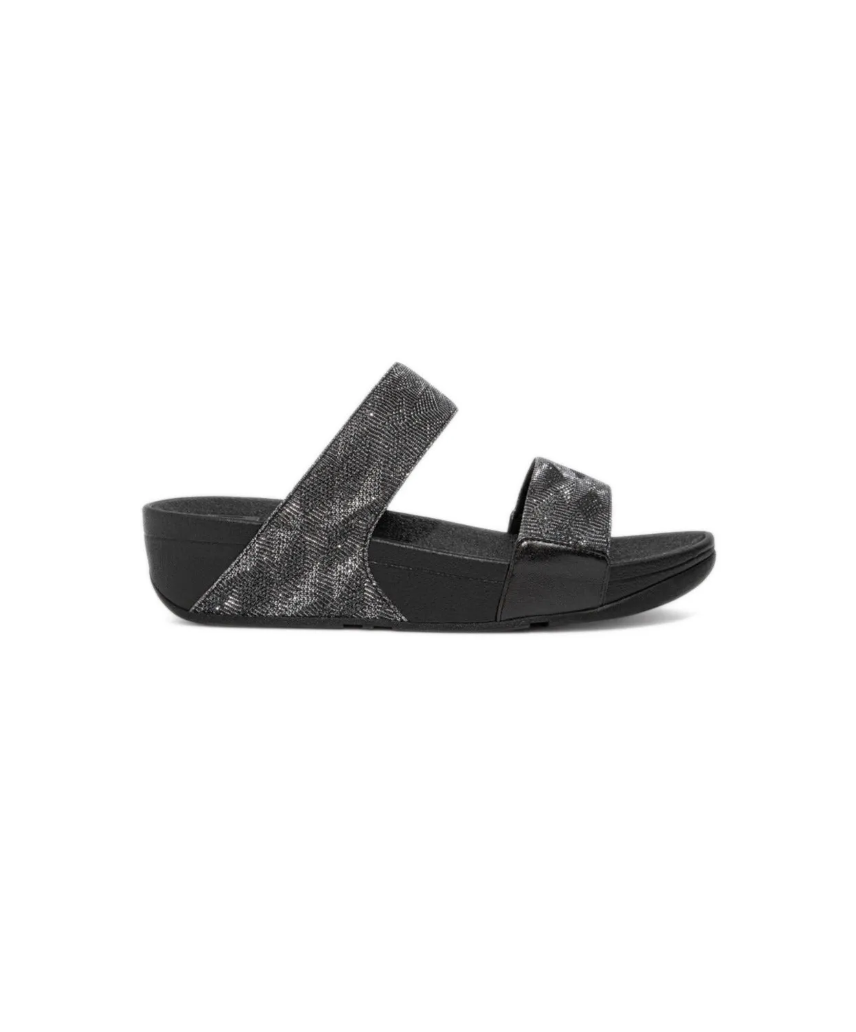 FitFlop Lulu Glitz Slides Black