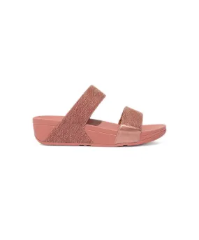 FitFlop Lulu Glitz Slides Pink