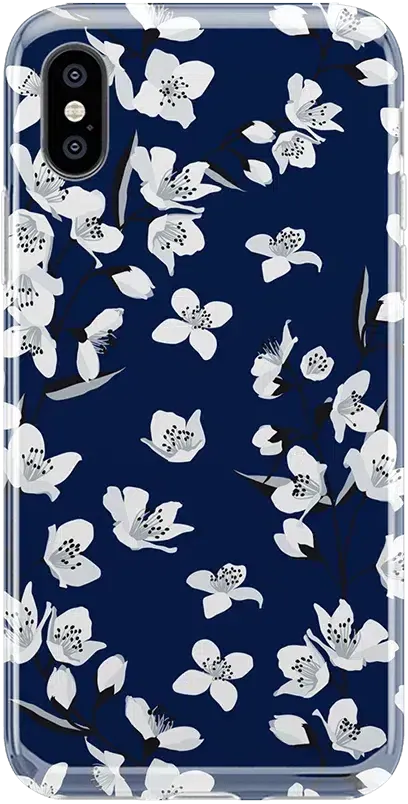 Floral Forest | Navy Cherry Blossom Floral Case