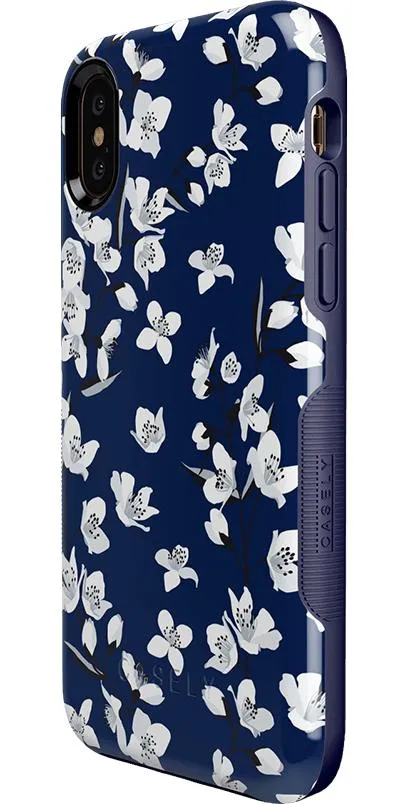 Floral Forest | Navy Cherry Blossom Floral Case