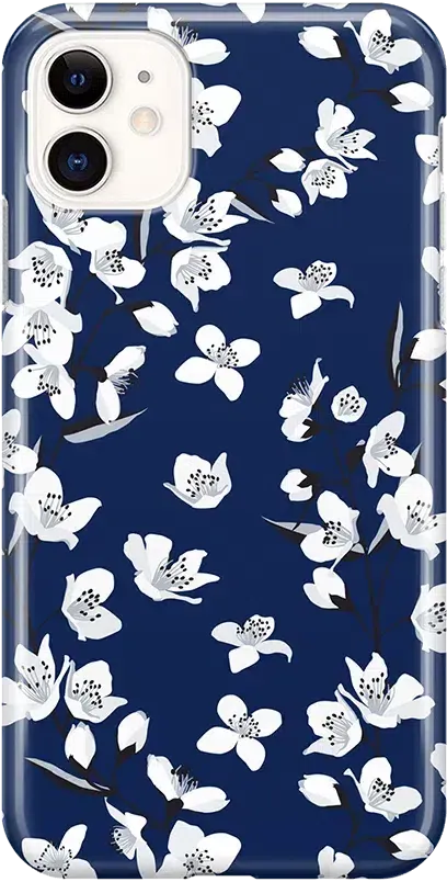 Floral Forest | Navy Cherry Blossom Floral Case