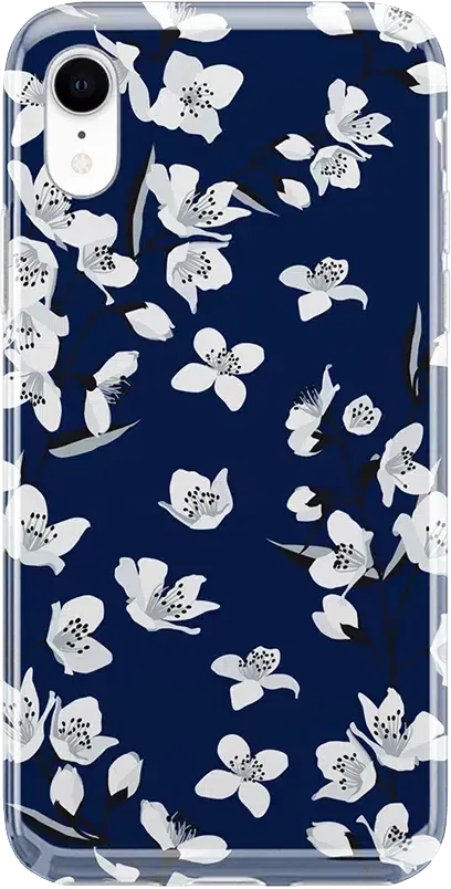 Floral Forest | Navy Cherry Blossom Floral Case