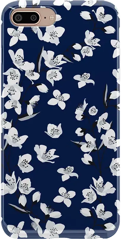 Floral Forest | Navy Cherry Blossom Floral Case