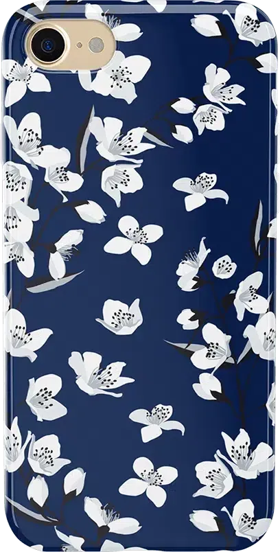 Floral Forest | Navy Cherry Blossom Floral Case