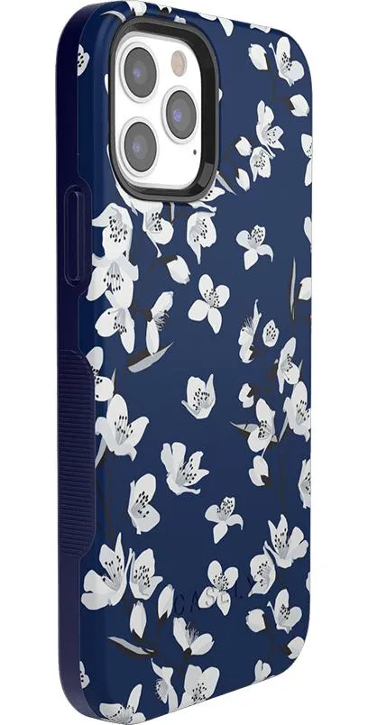 Floral Forest | Navy Cherry Blossom Floral Case