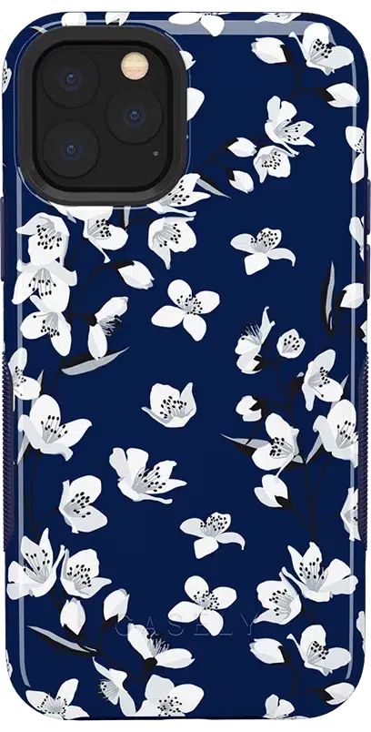 Floral Forest | Navy Cherry Blossom Floral Case