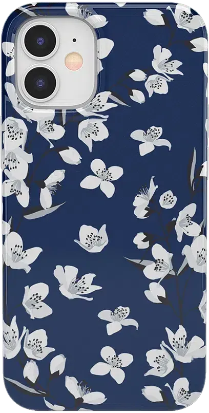 Floral Forest | Navy Cherry Blossom Floral Case